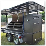 12 x 37 with stainless steel racks and roof with weather panels